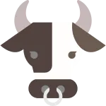 Dairy Cow SVG Icon